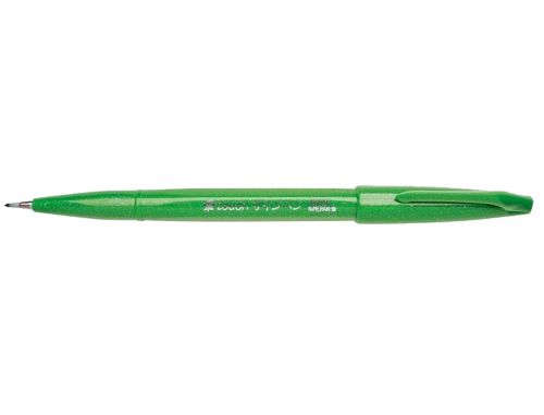 Caneta pincel pentel touch para caligrafia cor verde , Pentel , 155839 , 4902506287083